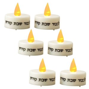 Picture of Battery Operated Shabbat Candles LED Lights 6 Pack